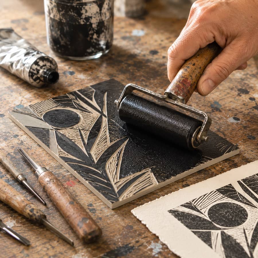 Lino print