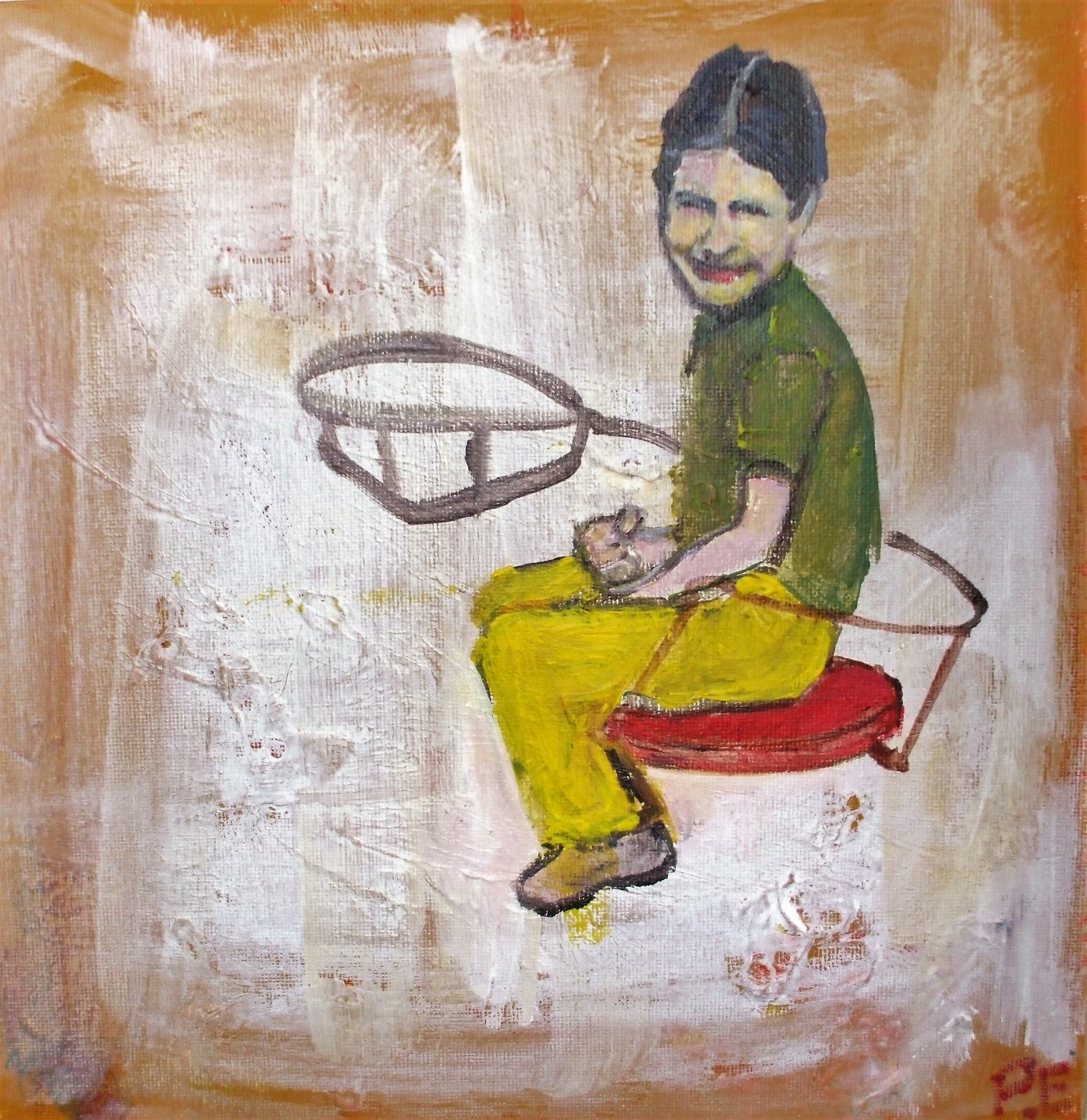 Playground 2 - original painting by Paula Elion